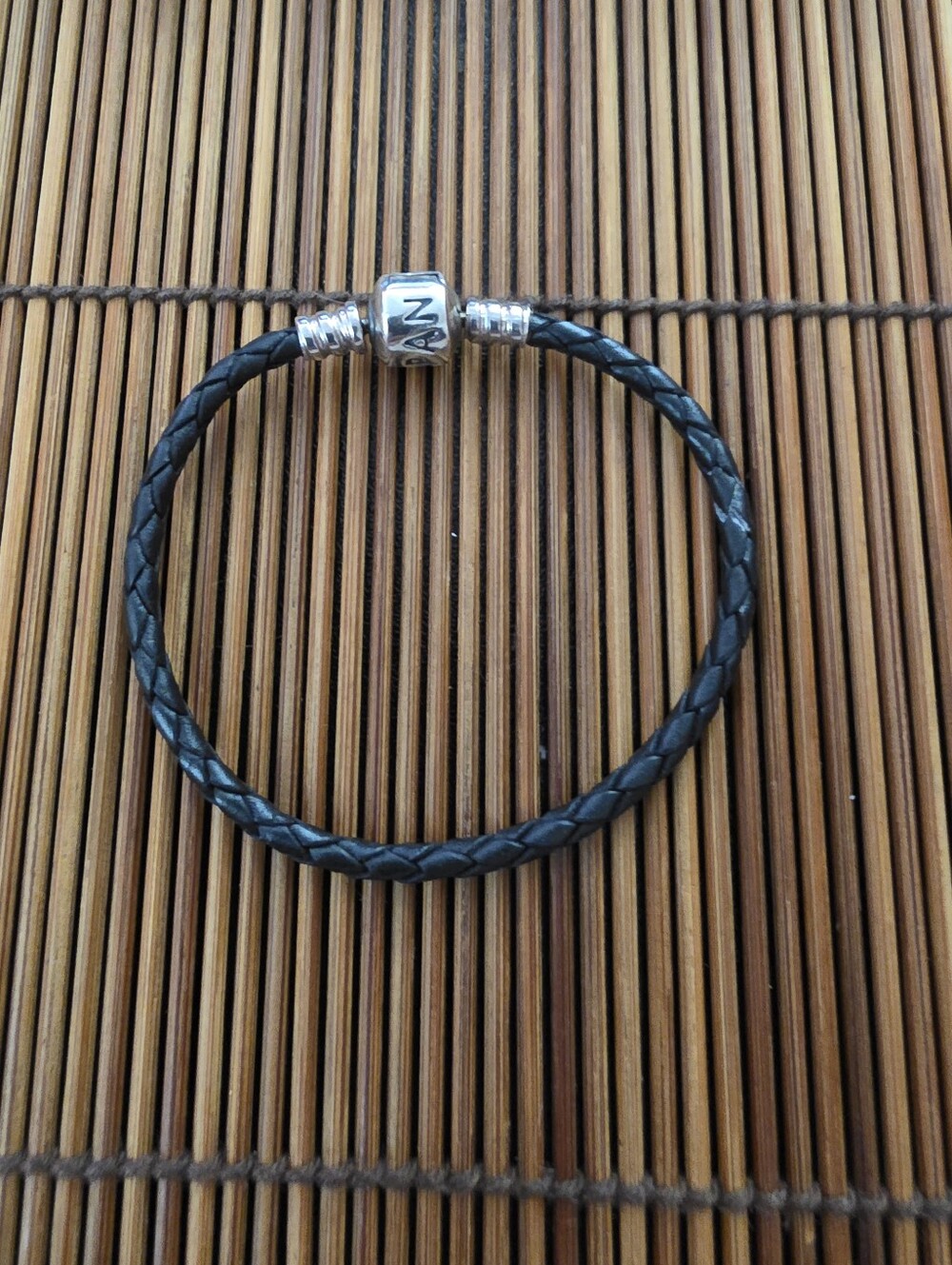 925 Silver Pandora Leather Twist Bracelet
